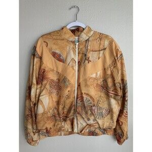 VINTAGE 80s 90s Lily's of Beverly Hills Abstract Jacket Neutral Monochromatic